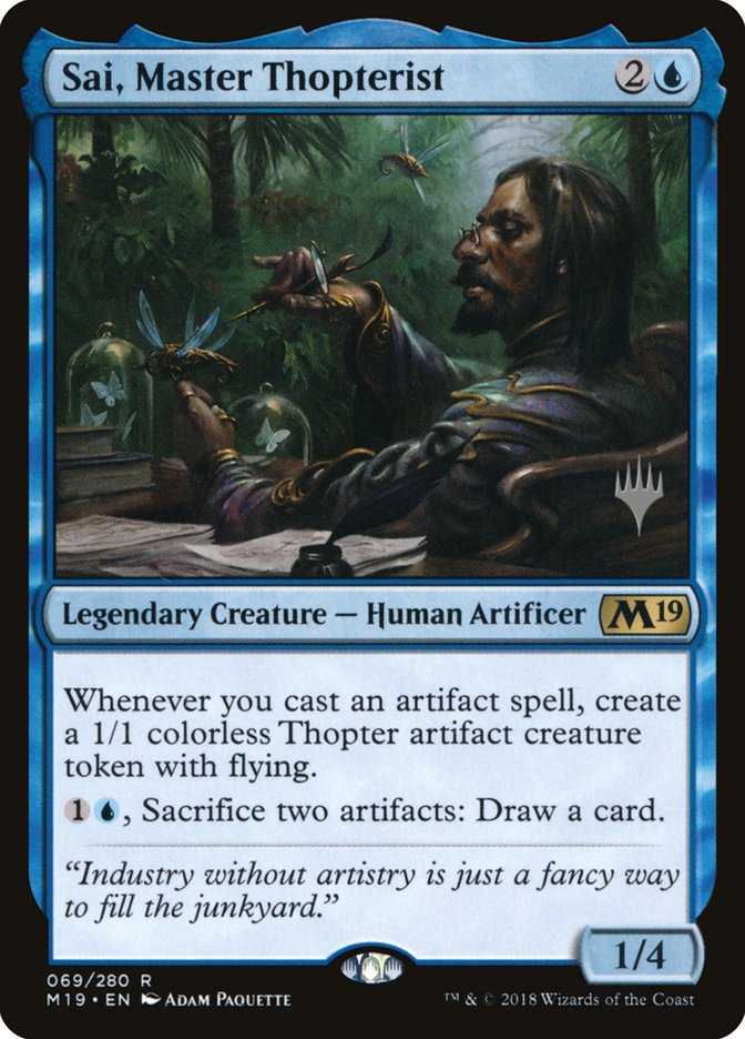 Sai, Master Thopterist (Promo Pack) [Core Set 2019 Promos] 