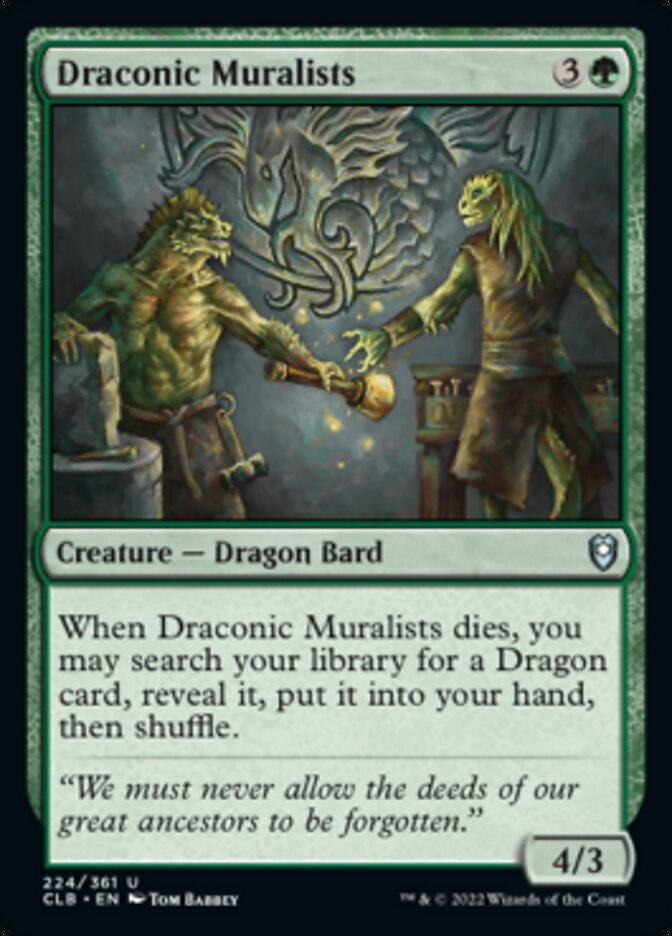 Draconic Muralists [Commander Legends: Battle for Baldur's Gate] 