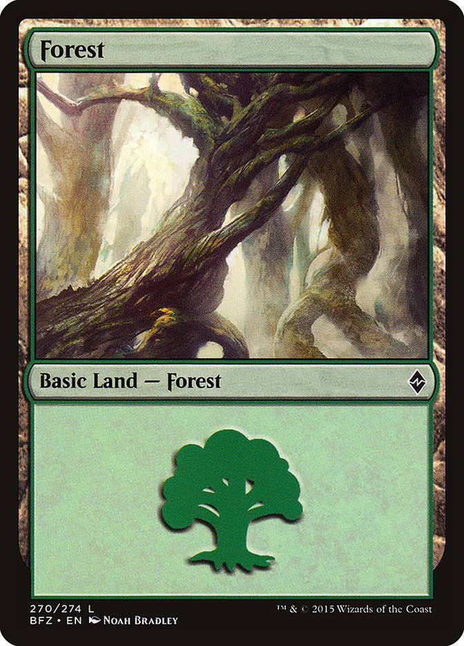 Forest (270) [Battle for Zendikar] 