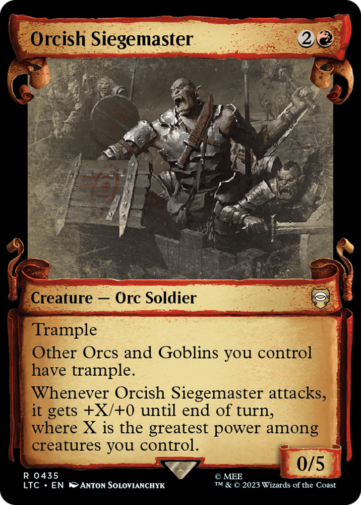 Orcish Siegemaster [The Lord of the Rings: Tales of Middle-Earth Commander Showcase Scrolls] 