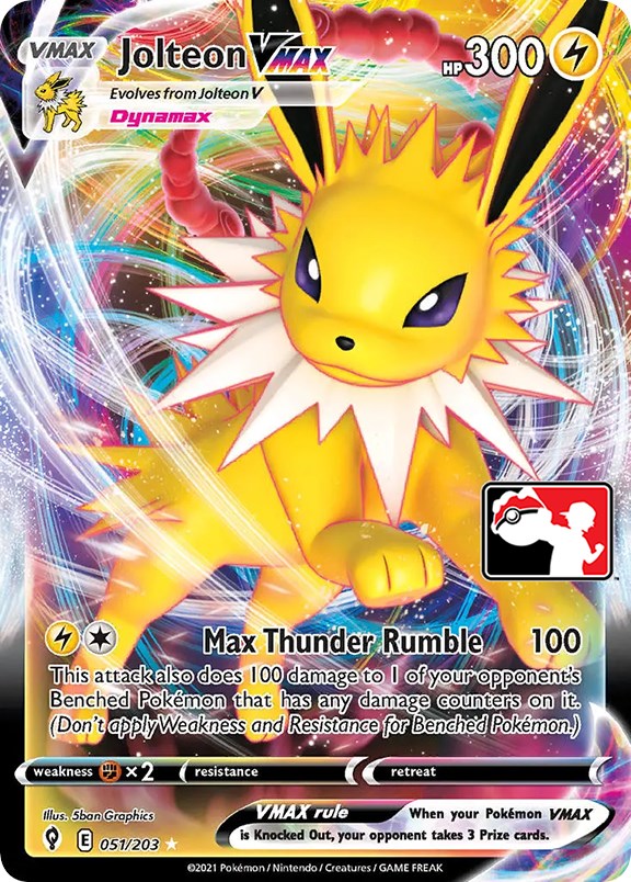 Jolteon VMAX (051/203) [Prize Pack Series One] 