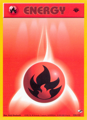 Fire Energy (128/132) [Gym Heroes 1st Edition] 