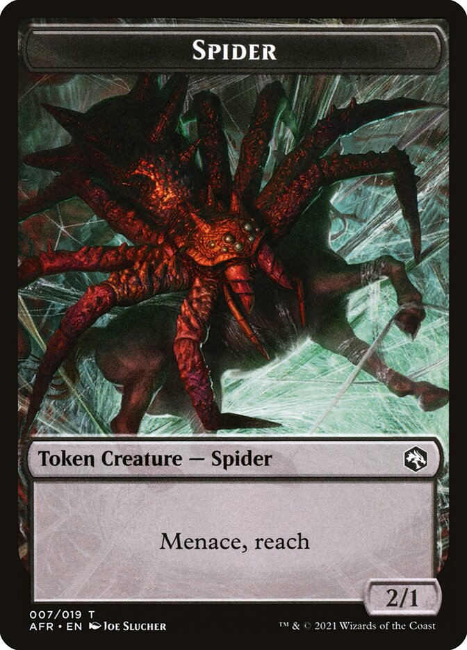 Spider // Faerie Dragon Double-Sided Token [Dungeons &amp; Dragons: Adventures in the Forgotten Realms Tokens] 