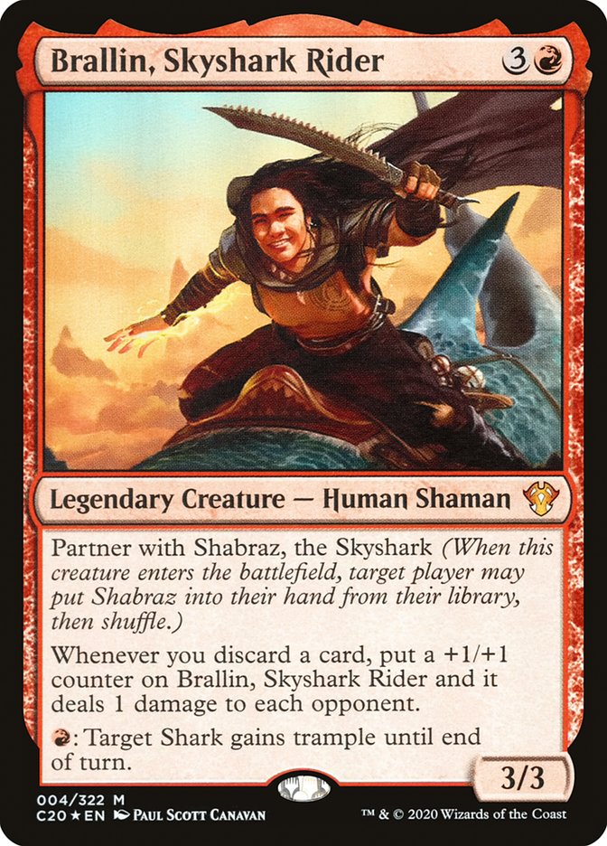Brallin, Skyshark Rider [Commander 2020] 