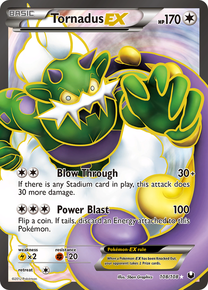 Tornadus EX (108/108) [Black &amp; White: Dark Explorers] 