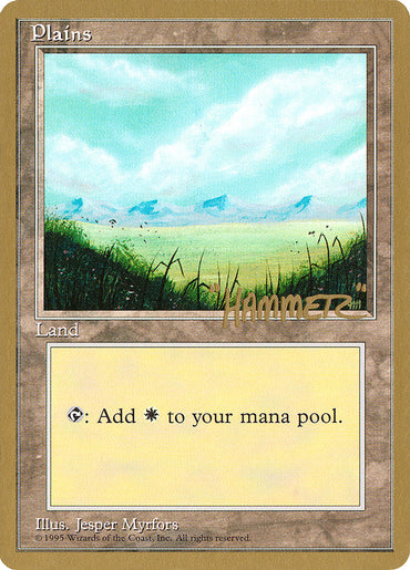 Plains (shr366) (Shawn "Hammer" Regnier) [Pro Tour Collector Set] 