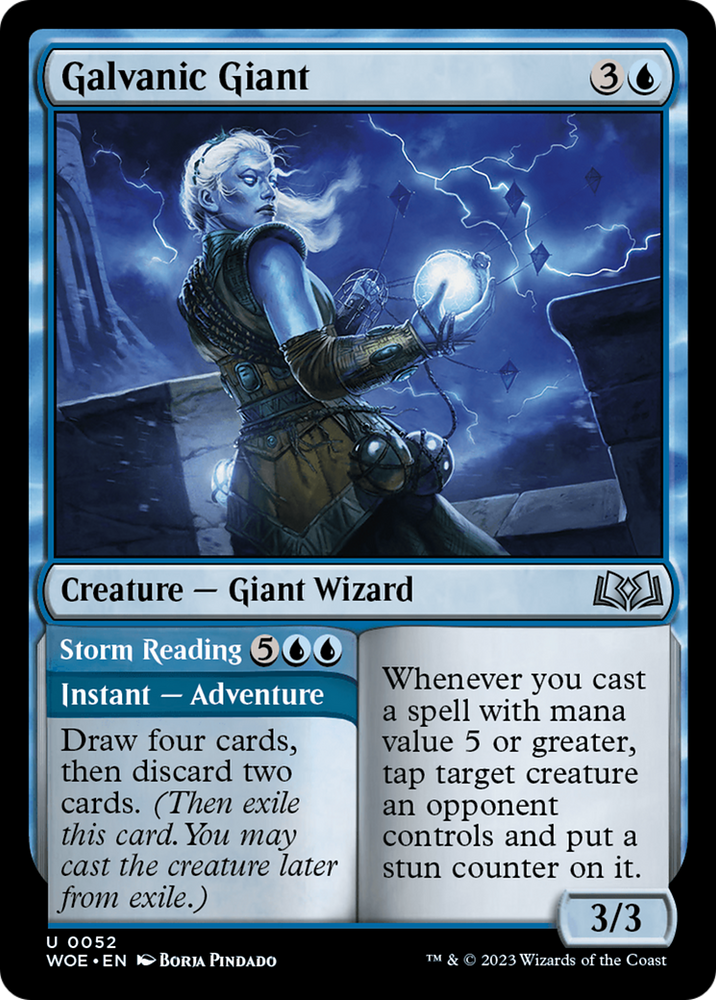 Galvanic Giant // Storm Reading [Wilds of Eldraine] 