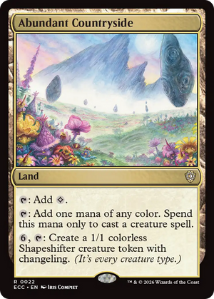 Abundant Countryside [Lorwyn Eclipsed Commander]
