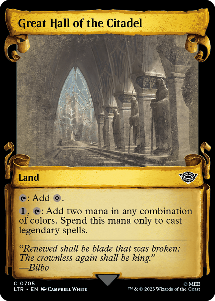 Great Hall of the Citadel [The Lord of the Rings: Tales of Middle-Earth Showcase Scrolls] 