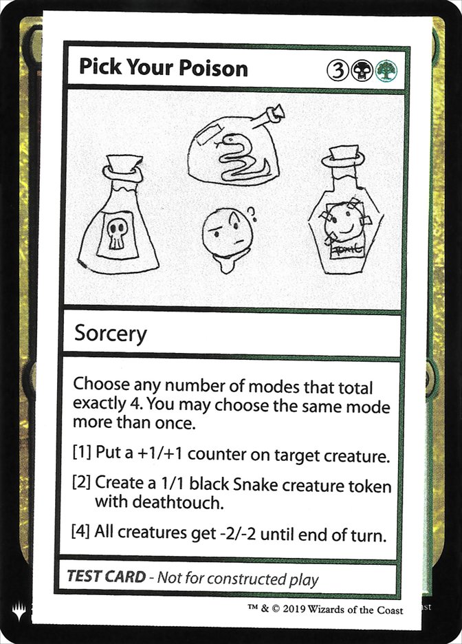 Pick Your Poison [Mystery Booster Playtest Cards] 