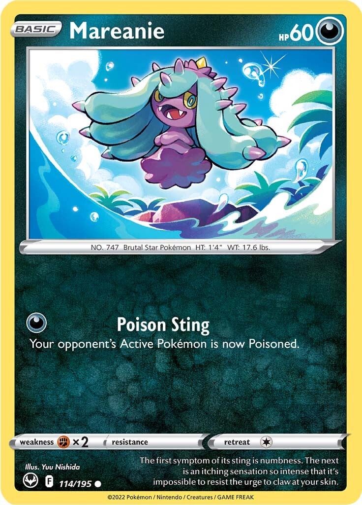 Mareanie (114/195) [Sword & Shield: Silver Tempest] 