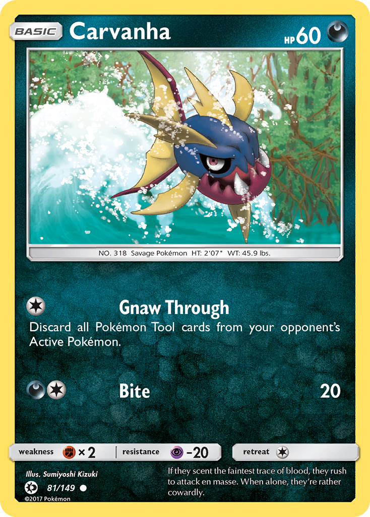 Carvanha (81/149) [Sun & Moon: Base Set] 