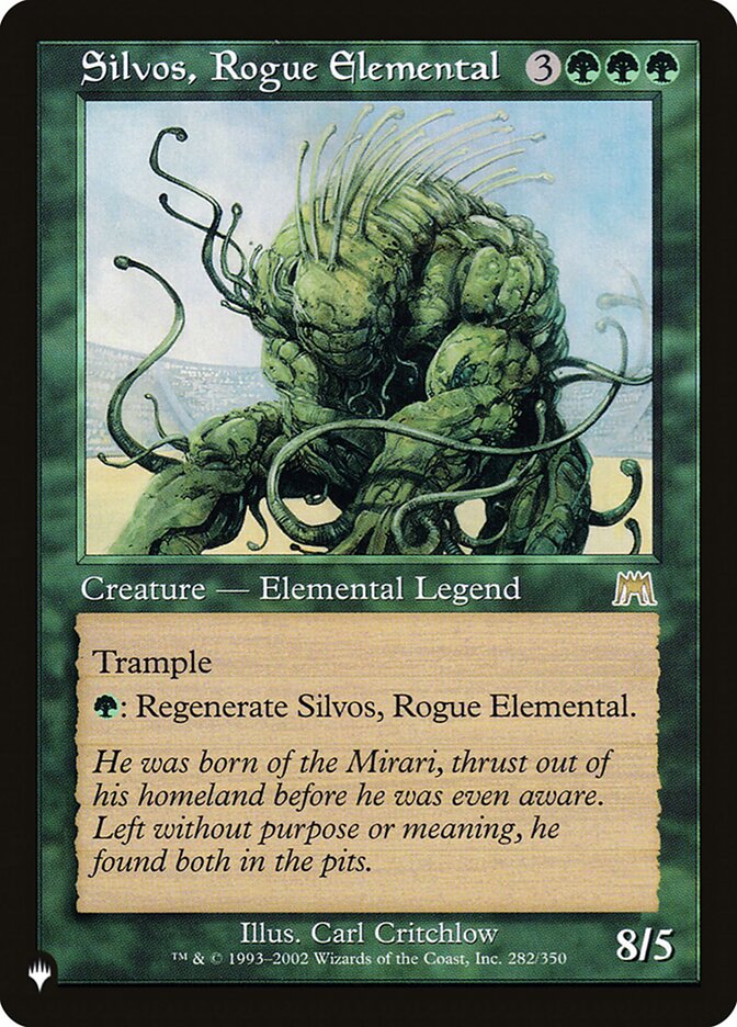 Silvos, Rogue Elemental [The List] 