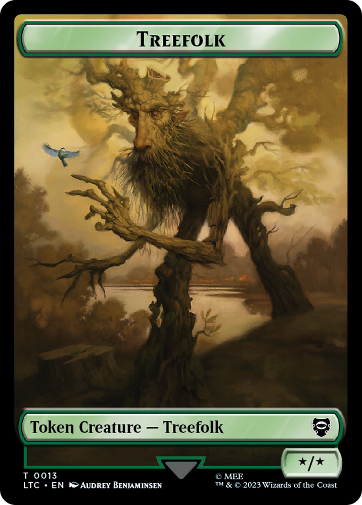 Treefolk // Food Token [The Lord of the Rings: Tales of Middle-Earth Commander Tokens] 