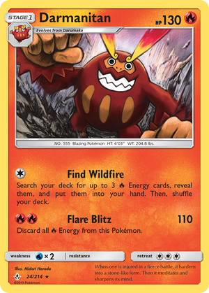 Darmanitan (24/214) [Sun &amp; Moon: Unbroken Bonds] 