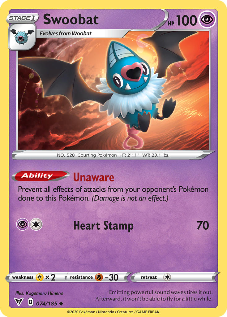 Swoobat (074/185) [Sword & Shield: Vivid Voltage] 