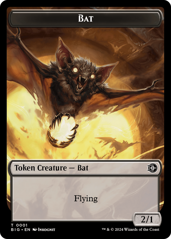 Treasure // Bat Double-Sided Token [Outlaws of Thunder Junction Tokens] 