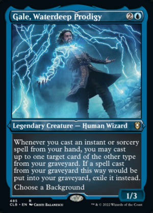 Gale, Waterdeep Prodigy (Foil Etched) [Commander Legends: Battle for Baldur's Gate] 