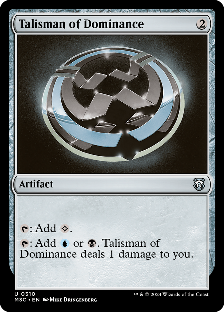 Talisman of Dominance (Ripple Foil) [Modern Horizons 3 Commander] 