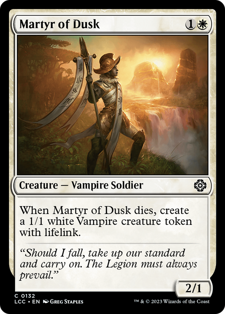 Martyr of Dusk [The Lost Caverns of Ixalan Commander] 