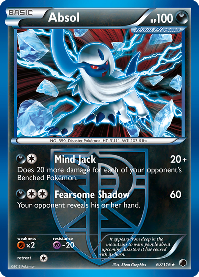 Absol (67/116) [Black &amp; White: Plasma Freeze] 