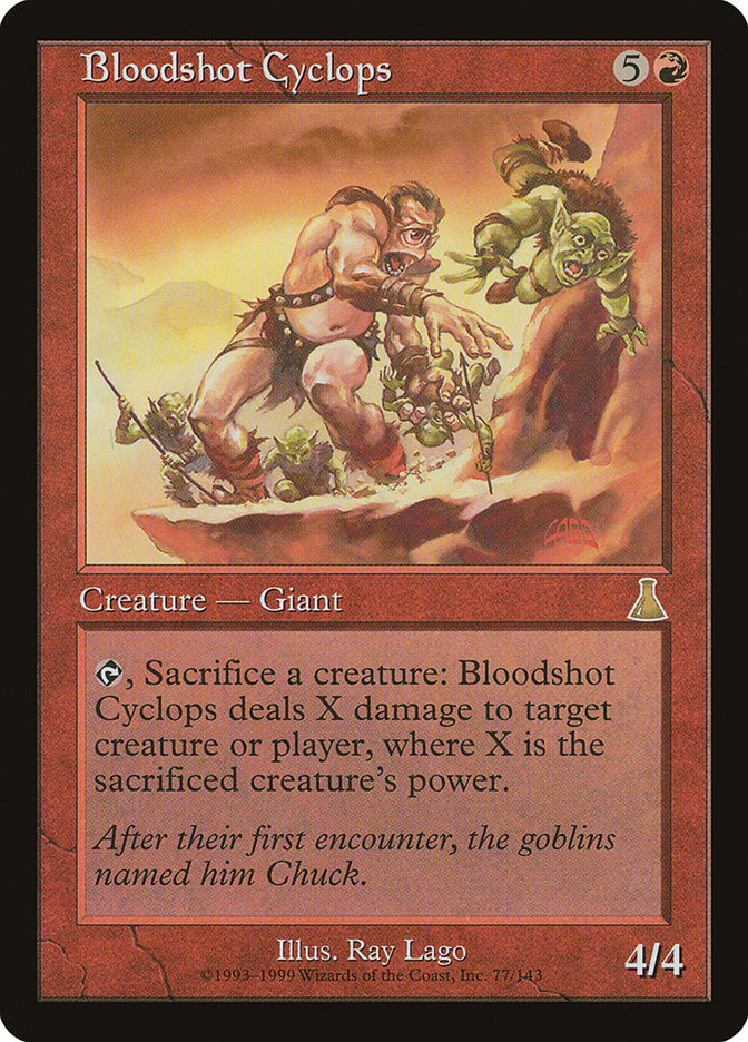 Bloodshot Cyclops [Urza's Destiny] 