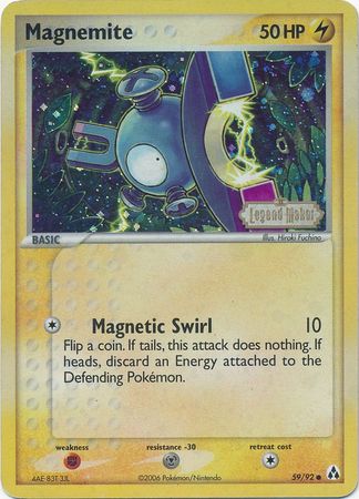 Magnemite (59/92) (Stamped) [EX: Legend Maker] 