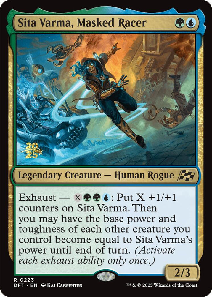 Sita Varma, Masked Racer [Aetherdrift Prerelease Promos]