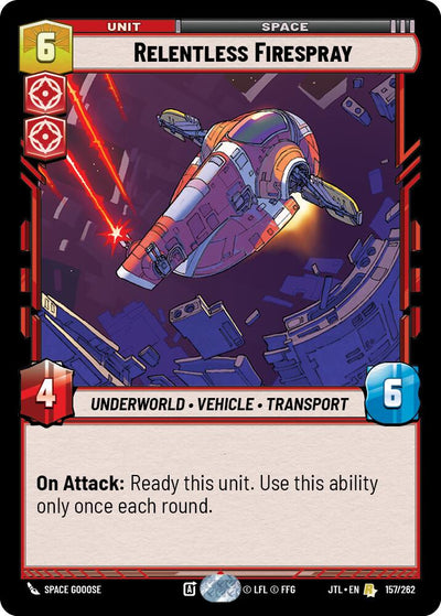 Relentless Firespray (157/262) (157/257) [Jump to Lightspeed]