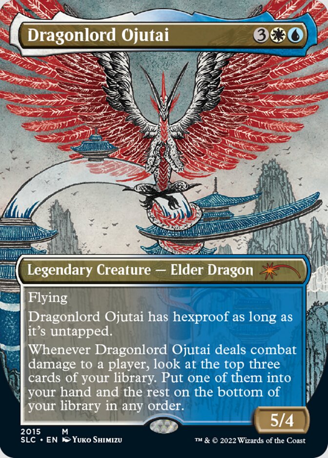 Dragonlord Ojutai (Borderless) [Secret Lair 30th Anniversary Countdown Kit] 