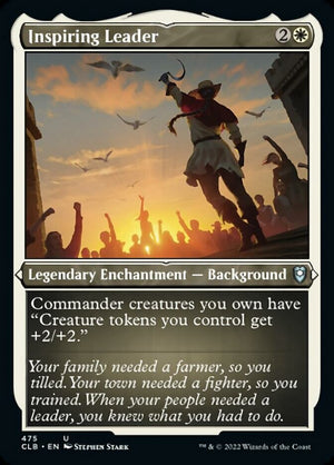 Inspiring Leader (Foil Etched) [Commander Legends: Battle for Baldur's Gate] 