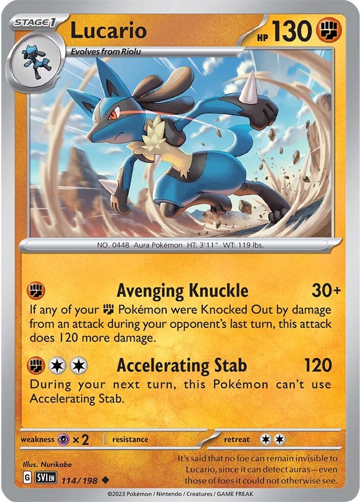 Lucario (114/198) [Scarlet & Violet: Base Set] 