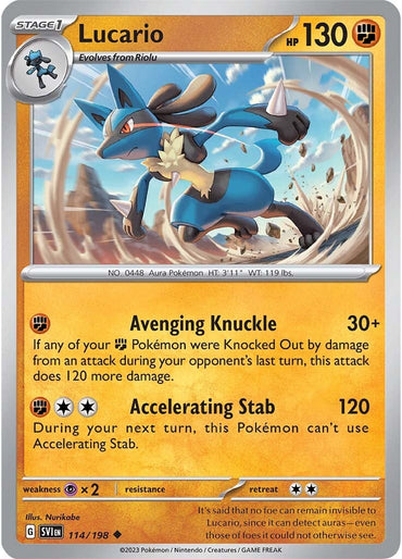 Lucario (114/198) [Scarlet &amp; Violet: Base Set] 