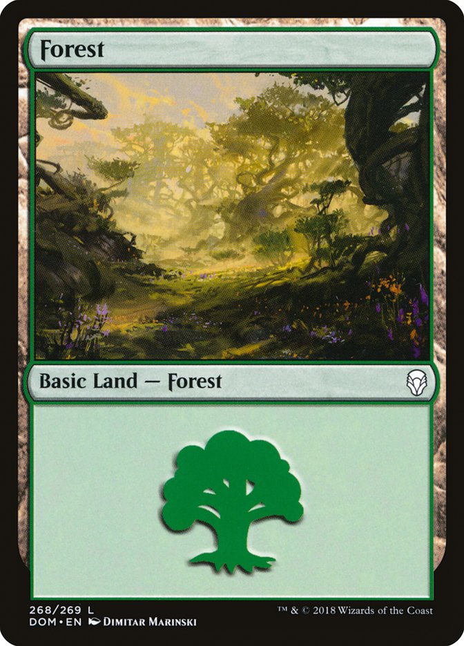 Forest (268) [Dominaria] 