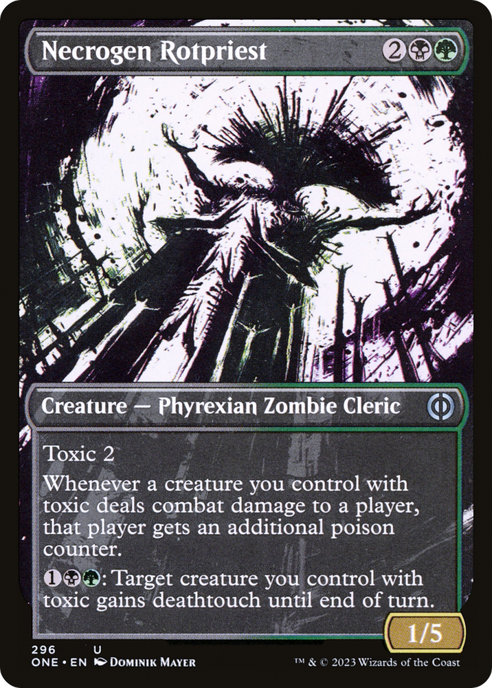 Necrogen Rotpriest (Borderless Ichor) [Phyrexia: All Will Be One] 