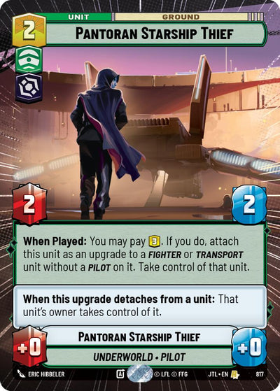 Pantoran Starship Thief (817) (Hyperspace Foil) (817) [Jump to Lightspeed]