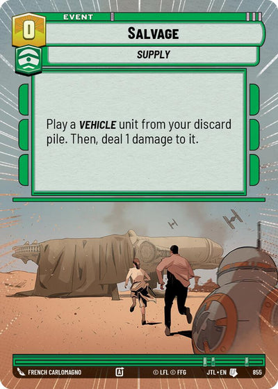 Salvage (855) (Hyperspace Foil) (855) [Jump to Lightspeed]