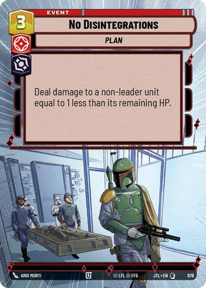 No Disintegrations (878) (Hyperspace Foil) (878) [Jump to Lightspeed]
