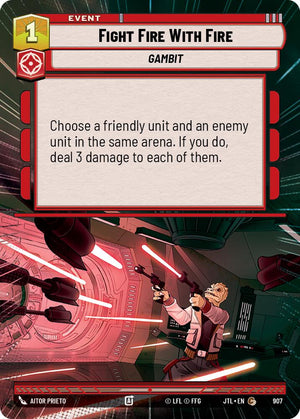 Fight Fire With Fire (907) (Hyperspace Foil) (907) [Jump to Lightspeed]