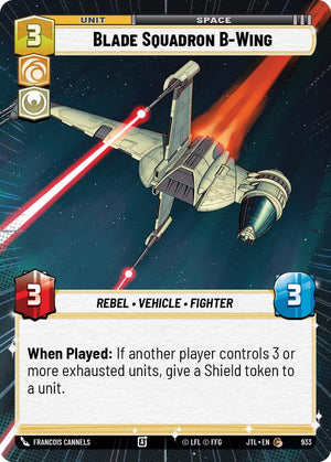 Blade Squadron B-Wing (933) (Hyperspace Foil) (933) [Jump to Lightspeed]