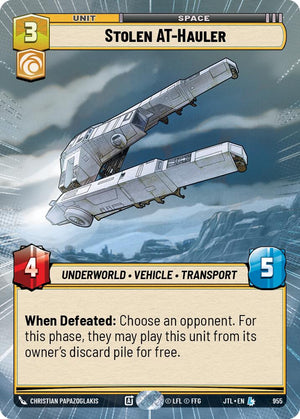 Stolen AT-Hauler (955) (Hyperspace Foil) (955) [Jump to Lightspeed]