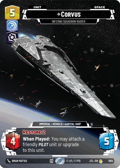 Corvus - Inferno Squadron Raider (1052) (Prestige Foil) (1052) [Jump to Lightspeed]