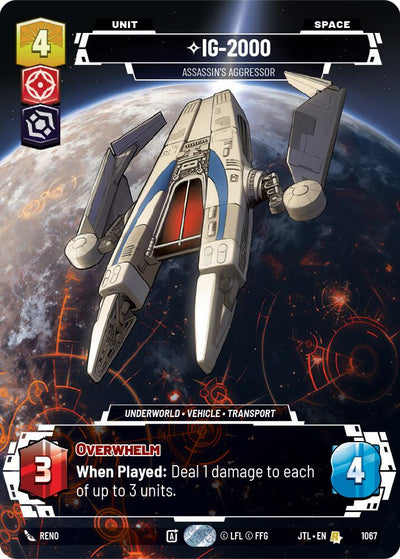 IG-2000 - Assassin's Aggressor (1067) (Prestige Foil) (1067) [Jump to Lightspeed]