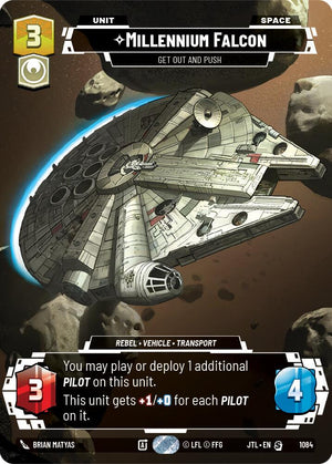 Millennium Falcon - Get Out And Push (1084) (Prestige Foil) (1084) [Jump to Lightspeed]