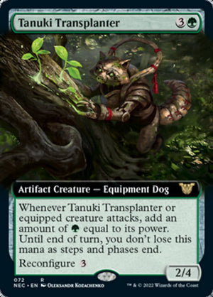 Tanuki Transplanter (Extended Art) [Kamigawa: Neon Dynasty Commander] 