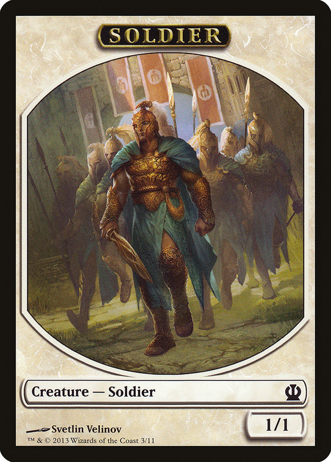 Soldier Token (3/11) [Theros Tokens] 