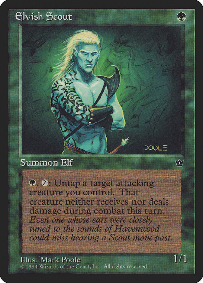 Elvish Scout (Mark Poole) [Fallen Empires] 