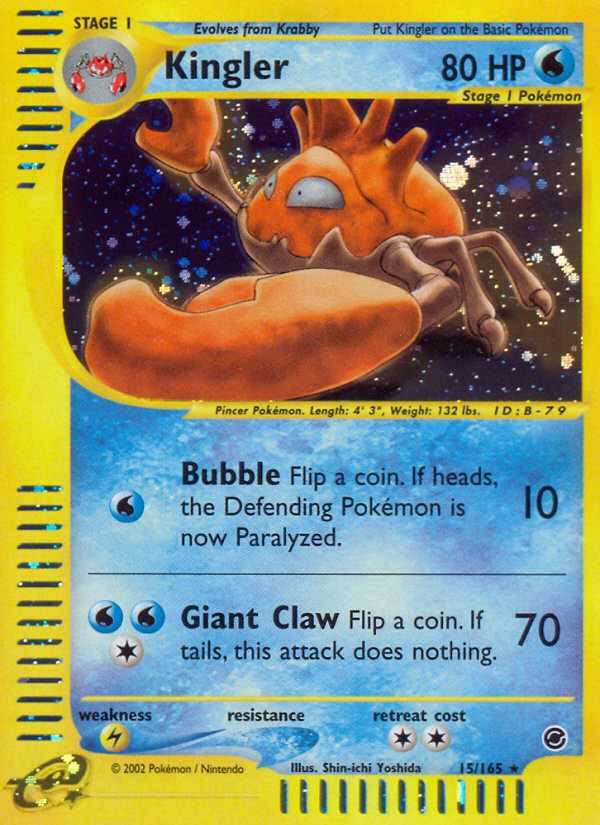 Kingler (15/165) [Expedition: Base Set] 