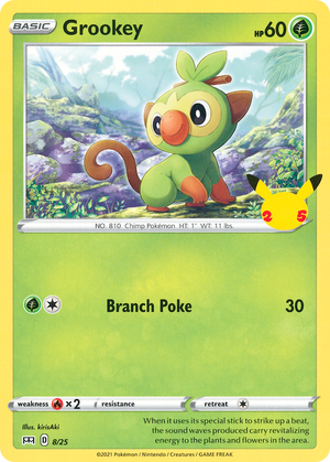 Grookey (8/25) [McDonald's 25th Anniversary] 