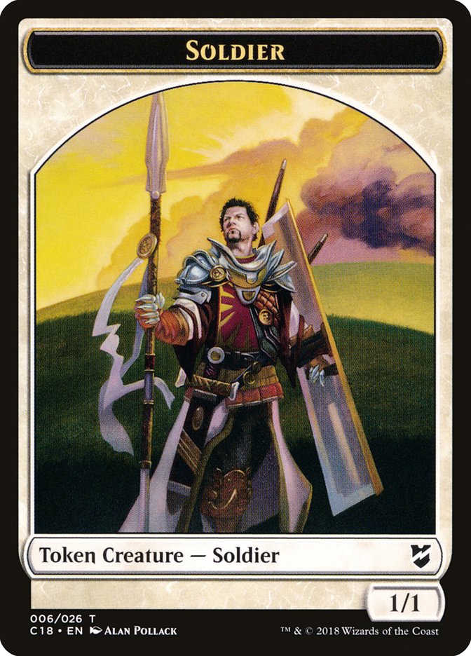 Angel // Soldier Double-Sided Token [Commander 2018 Tokens] 